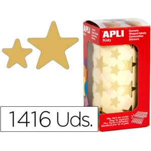 Etiquetas Autoadhesivas Estrella Oro Apli - Educativo y Decorativo Etiquetas Autoadhesivas Estrella Oro Apli - Educativo y Decorativo