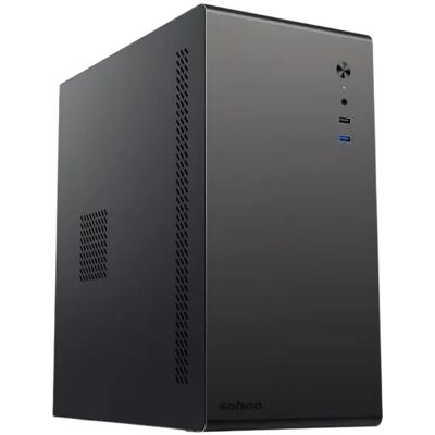 Gabinete Micro-ATX APPC-403F con fuente de alimentación (negro) - APPROX Gabinete Micro-ATX APPC-403F con fuente de alimentación (negro) - APPROX