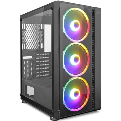 Caja Lumy Argb para PC - E-ATX Negro - Escritorio Caja Lumy Argb para PC - E-ATX Negro - Escritorio