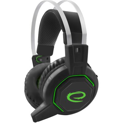 Auriculares GAMING 7.1 Surround (Negro/Verde) - ESPERANZA Auriculares GAMING 7.1 Surround (Negro/Verde) - ESPERANZA
