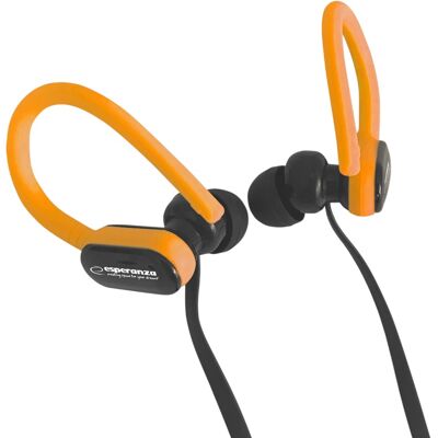 Auriculares estéreo con cable y micrófono (negro/naranja) - ESPERANZA Auriculares estéreo con cable y micrófono (negro/naranja) - ESPERANZA