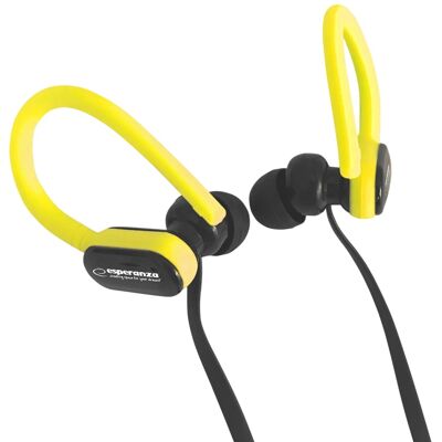 Auriculares estéreo con cable y micrófono (negro/amarillo) - ESPERANZA Auriculares estéreo con cable y micrófono (negro/amarillo) - ESPERANZA