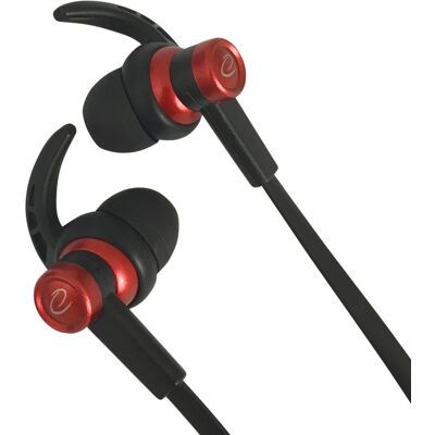 Auriculares estéreo con cable y micrófono (negro/rojo) - ESPERANZA Auriculares estéreo con cable y micrófono (negro/rojo) - ESPERANZA