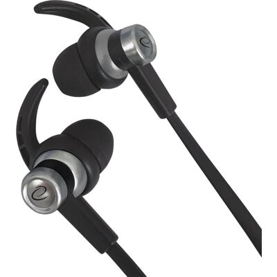 Auriculares estéreo con cable y micrófono (negro/plateado) - ESPERANZA Auriculares estéreo con cable y micrófono (negro/plateado) - ESPERANZA