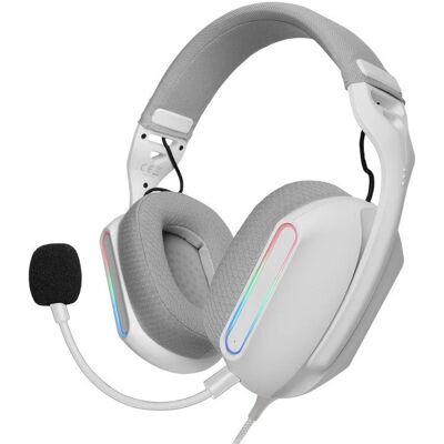 MARS-GAMING Auriculares Headset Gaming MH-PROW con Cable USB-A (Blanco) - MARS GAMING MARS-GAMING Auriculares Headset Gaming MH-PROW con Cable USB-A (Blanco) - MARS GAMING