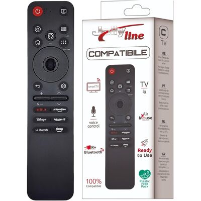Mando a distancia Bluetooth + Infrarrojos (IR) Compatible con Smart TV LG – JollyLine Mando a distancia Bluetooth + Infrarrojos (IR) Compatible con Smart TV LG – JollyLine