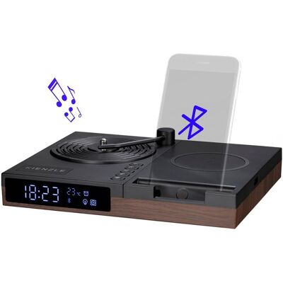 Despertador con altavoz Bluetooth y carga inalámbrica - KIENZLE Despertador con altavoz Bluetooth y carga inalámbrica - KIENZLE