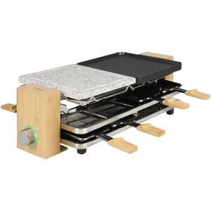 Parrilla eléctrica para raclette Pure 8 de 1300 W (negra, gris y madera) - PRINCESS Parrilla eléctrica para raclette Pure 8 de 1300 W (negra, gris y madera) - PRINCESS