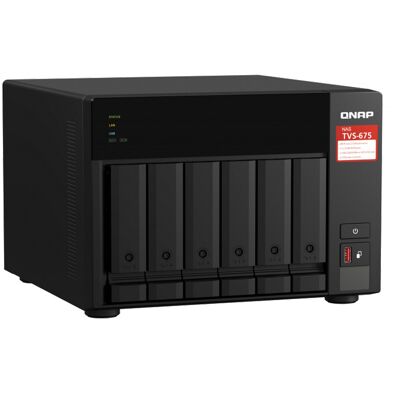NAS TVS-675-8G 6 bahías 2.5GbE 2.5GHz Octa-Core - QNAP NAS TVS-675-8G 6 bahías 2.5GbE 2.5GHz Octa-Core - QNAP
