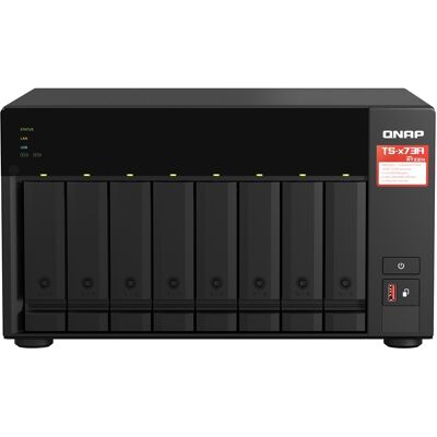 NAS TS-873A 8 BayTorre Ethernet LAN AMD Ryzen Embedded V1500B 8GB DDR4 (Negro) - QNAP NAS TS-873A 8 BayTorre Ethernet LAN AMD Ryzen Embedded V1500B 8GB DDR4 (Negro) - QNAP