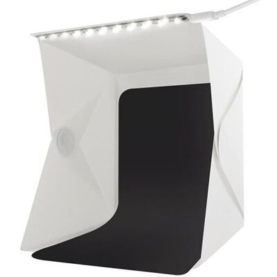 Mini estudio fotográfico portátil plegable con iluminación LED Mini estudio fotográfico portátil plegable con iluminación LED
