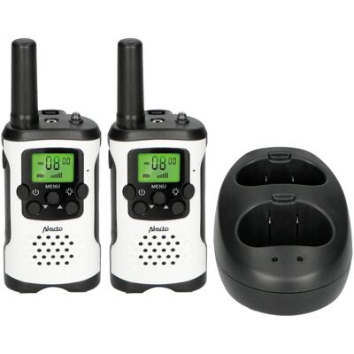 Walkie Talkies Intercomunicador 7Km (8 Canales) con Base de Carga - ALECTO Walkie Talkies Intercomunicador 7Km (8 Canales) con Base de Carga - ALECTO