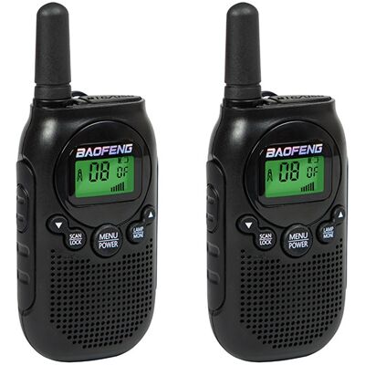 Walkie Talkies Intercomunicadores BF-T6 PMR 3Km (8 Canales) - BAOFENG Walkie Talkies Intercomunicadores BF-T6 PMR 3Km (8 Canales) - BAOFENG