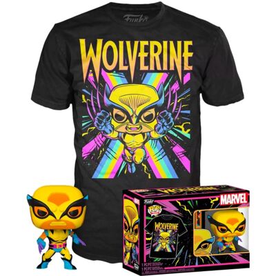 ¡Figura pop! Wolverine Marvel Black Light con Camiseta Talla XL - FUNKO ¡Figura pop! Wolverine Marvel Black Light con Camiseta Talla XL - FUNKO