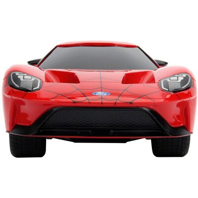 Coche RC con Control Remoto Ford GT 2017 Spiderman Marvel - JADA TOYS Coche RC con Control Remoto Ford GT 2017 Spiderman Marvel - JADA TOYS