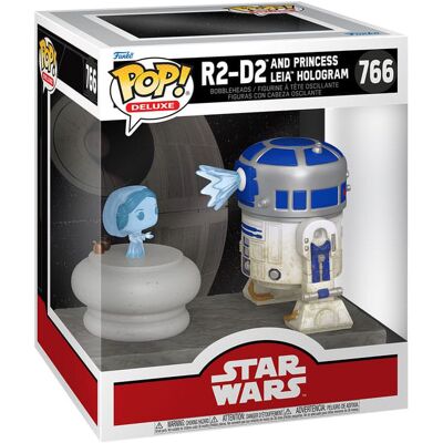 Figura POP! Deluxe Star Wars R2-D2 and Princess Leia Hologram - FUNKO Figura POP! Deluxe Star Wars R2-D2 and Princess Leia Hologram - FUNKO