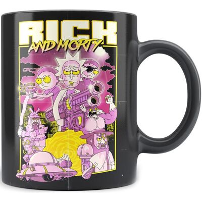 Taza Retro Póster Rick y Morty 330ml - SD TOYS Taza Retro Póster Rick y Morty 330ml - SD TOYS