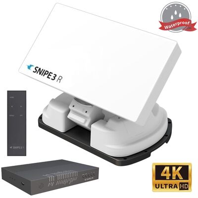 Antena satelital doméstica plana automática / giratoria (LNB simple) - SELFSAT SNIPE3 R Antena satelital doméstica plana automática / giratoria (LNB simple) - SELFSAT SNIPE3 R