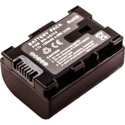 Batería Compatible BN-VG114AC, BN-VG114E, BN-VG114SU, BN-VG114U, BN-VG114US JVC (1200mAh) Batería Compatible BN-VG114AC, BN-VG114E, BN-VG114SU, BN-VG114U, BN-VG114US JVC (1200mAh)