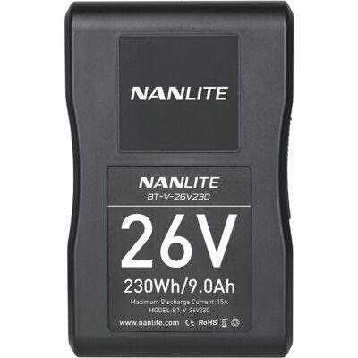 Batería V-Mount 26V 230Wh para Luces Forza 500 / Mixpanel 150 – NANLITE Batería V-Mount 26V 230Wh para Luces Forza 500 / Mixpanel 150 – NANLITE