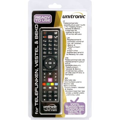 Control universal dedicado para televisores LCD TELEFUNKEN, VESTEL y BEKO - UNITRONIC Control universal dedicado para televisores LCD TELEFUNKEN, VESTEL y BEKO - UNITRONIC