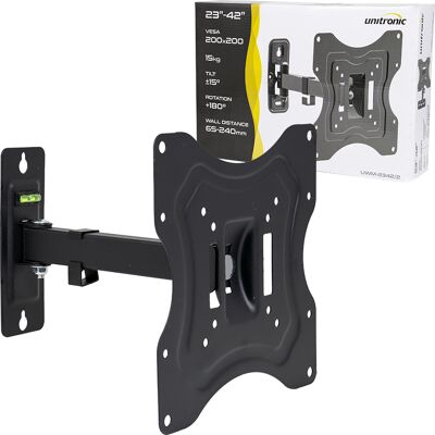 Soporte TV/LCD/LED/PLASMA 23" ~ 42" VESA200/200 15Kg (1 Brazo) - UNITRONIC Soporte TV/LCD/LED/PLASMA 23" ~ 42" VESA200/200 15Kg (1 Brazo) - UNITRONIC