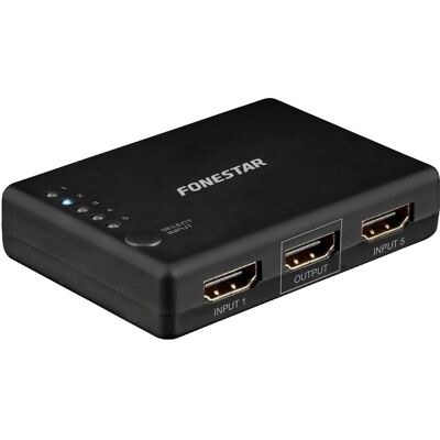 Selector HDMI 5 Entradas / 1 Salida UHD 4K@60Hz - FONESTAR Selector HDMI 5 Entradas / 1 Salida UHD 4K@60Hz - FONESTAR