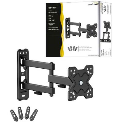 Soporte TV/LCD/LED/PLASMA 10"~42" 20Kg VESA 200x200 (2 Brazos) - UNITRONIC Soporte TV/LCD/LED/PLASMA 10"~42" 20Kg VESA 200x200 (2 Brazos) - UNITRONIC