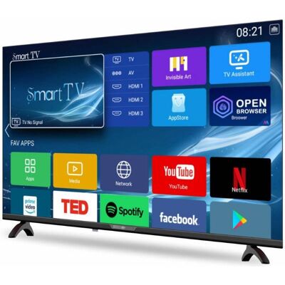 TV LED 32" Frameless HD SMART TV ANDROID 13 (1/8GB) c/ Sintonizador TDT y Cable - eSmart TV LED 32" Frameless HD SMART TV ANDROID 13 (1/8GB) c/ Sintonizador TDT y Cable - eSmart