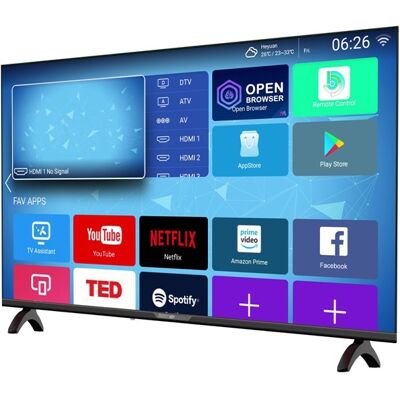 TV LED 43" FRAMELESS Full HD SMART TV ANDROID 11.0 (1/8GB) c/ Sintonizador TDT y Cable - eSmart TV LED 43" FRAMELESS Full HD SMART TV ANDROID 11.0 (1/8GB) c/ Sintonizador TDT y Cable - eSmart
