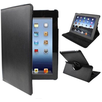 Funda giratoria de polipiel para iPad 2/3/4 - Estuche para tableta Funda giratoria de polipiel para iPad 2/3/4 - Estuche para tableta