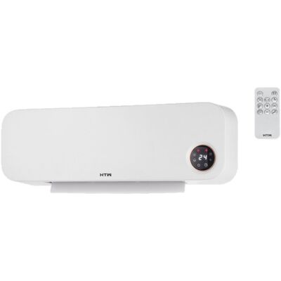 Calentador de pared cerámico de 2000 W con control remoto (blanco) - HTW Calentador de pared cerámico de 2000 W con control remoto (blanco) - HTW
