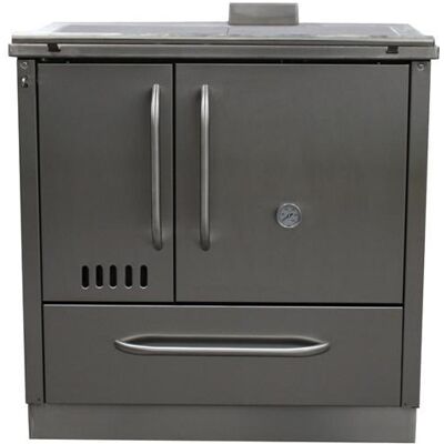 Estufa de Leña Aquila Inox 13.4KW - ALPIS Estufa de Leña Aquila Inox 13.4KW - ALPIS