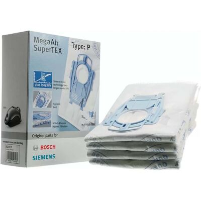 Pack 4x Bolsas Aspiradora Tipo P + 1 Micro Filtro - BOSCH Pack 4x Bolsas Aspiradora Tipo P + 1 Micro Filtro - BOSCH