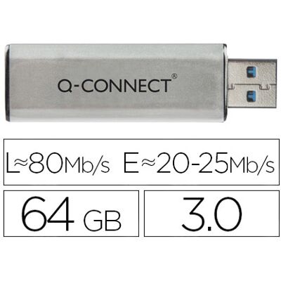 Memoria USB 64GB 3.0 - Q-CONNECT Memoria USB 64GB 3.0 - Q-CONNECT