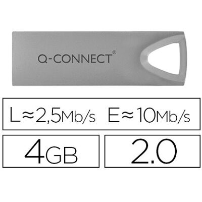 Pen Drive USB Flash Premium 4GB 2.0 - Q-CONNECT Pen Drive USB Flash Premium 4GB 2.0 - Q-CONNECT