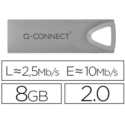 Pen Drive USB Flash Premium 8GB 2.0 - Q-CONNECT Pen Drive USB Flash Premium 8GB 2.0 - Q-CONNECT