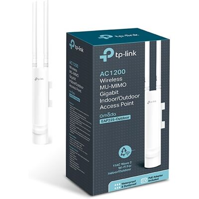 Punto de Acceso Exterior Gigabit Repetidor de Doble Banda (867MBPS ~ 5 GHz) Gigabit - TP-LINK Punto de Acceso Exterior Gigabit Repetidor de Doble Banda (867MBPS ~ 5 GHz) Gigabit - TP-LINK
