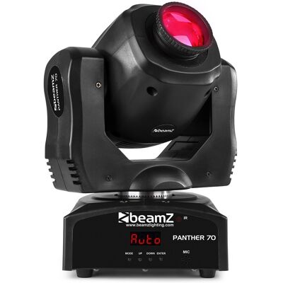 Cabeza Móvil Foco LED 70W 8 Colores DMX (PANTHER 70) - beamZ Cabeza Móvil Foco LED 70W 8 Colores DMX (PANTHER 70) - beamZ