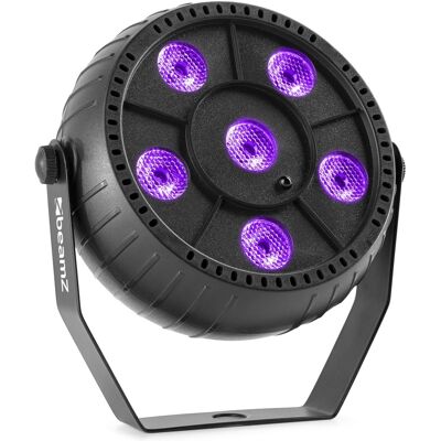 Proyector PAR 6x 1W Batería UV (Luz Negra) PLP14 - beamZ Proyector PAR 6x 1W Batería UV (Luz Negra) PLP14 - beamZ