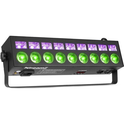 Barra LED "2-EN-1" 9x RGBW 6W + 9x UV 3W (LCB99) - beamZ Barra LED "2-EN-1" 9x RGBW 6W + 9x UV 3W (LCB99) - beamZ