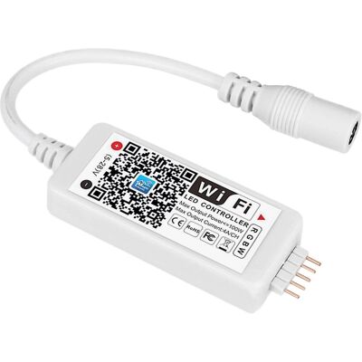 Controlador WiFi RGB/RGB+W 12/24VDC (Android e iOS) Controlador WiFi RGB/RGB+W 12/24VDC (Android e iOS)