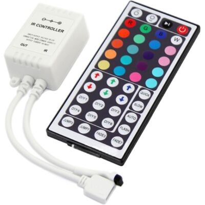 Contralor Prof. de Cinta de LEDs RGB (72W) con Mando a Distancia Contralor Prof. de Cinta de LEDs RGB (72W) con Mando a Distancia