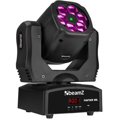 Cabeza móvil LED Bee Eye "4 en 1" 6 LED RGBW 12 W (PANTHER80L) - beamZ Cabeza móvil LED Bee Eye "4 en 1" 6 LED RGBW 12 W (PANTHER80L) - beamZ