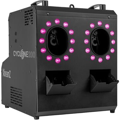 Máquina de humo y burbujas con LED RGBW (CYCLONE200) - beamZ Máquina de humo y burbujas con LED RGBW (CYCLONE200) - beamZ
