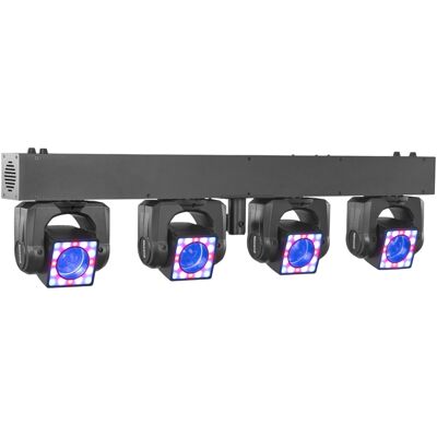 Barra de Luces Profesional c/ 4 Cabezas Móviles 4 LED 40W UV (SHOWBAR GO) - beamZ Barra de Luces Profesional c/ 4 Cabezas Móviles 4 LED 40W UV (SHOWBAR GO) - beamZ