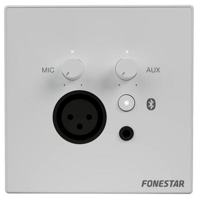Mezclador de audio de pared Bluetooth/AUX/MIC (blanco) - FONESTAR Mezclador de audio de pared Bluetooth/AUX/MIC (blanco) - FONESTAR