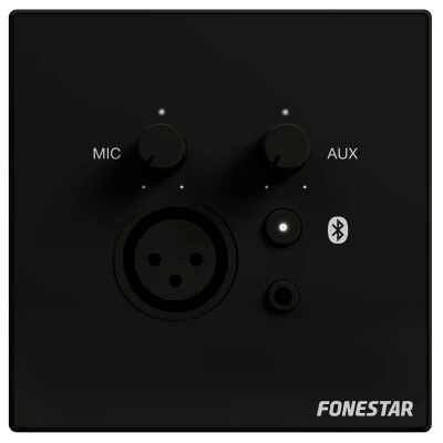 Mezclador de audio de pared Bluetooth/AUX/MIC (negro) - FONESTAR Mezclador de audio de pared Bluetooth/AUX/MIC (negro) - FONESTAR