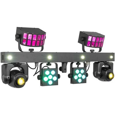 Barra profesional 26x LEDs con cabezas móviles + efectos derby + LEDs estroboscópicos (SHOWBAR GO GLOW) - beamZ Barra profesional 26x LEDs con cabezas móviles + efectos derby + LEDs estroboscópicos (SHOWBAR GO GLOW) - beamZ