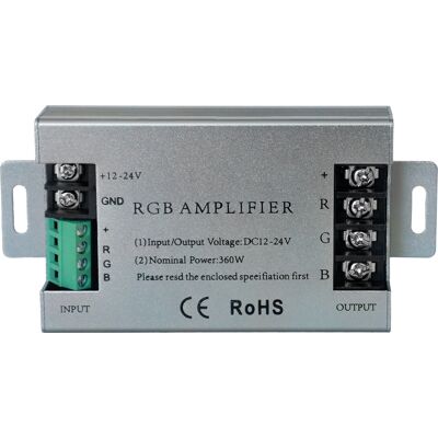 12V-24V 360~720W 3x 10A RGB Repetidor/Amplificador 12V-24V 360~720W 3x 10A RGB Repetidor/Amplificador